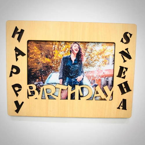 Customized Birthday Photo Name Frame