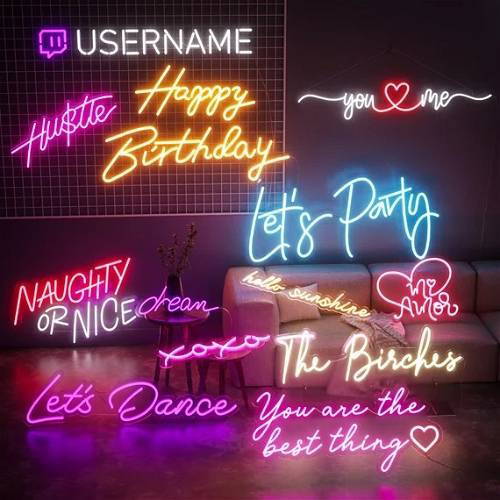 Custom Name Led Neon Sign Decorative Lights Wall Decor | Name,quote,business,marriage Neon Signs