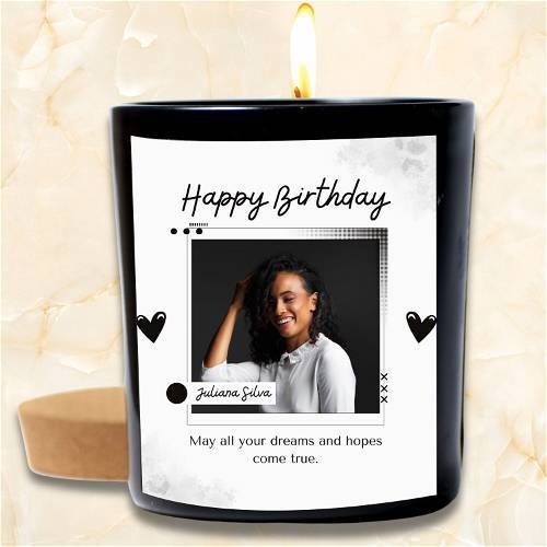 Fully Customized & Personalised Photo Candles | Personalized Candles With Photo | Brand Name Candle #2522