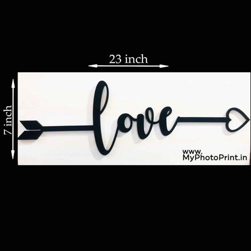 Love Arrow Wooden Wall Decoration