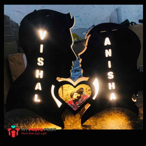 Customized Couple Heart Name Board Multi Color Led and Remote#1723