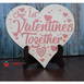 First Valentine Together Wooden Table Top