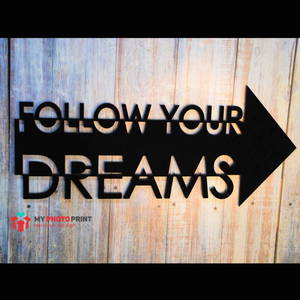 Follow Your Dreams Wooden Wall Decoration