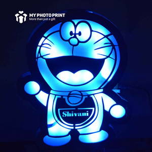 Customized Multicolor Doraemon Name Board With Led and Remote #1805