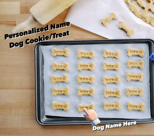 Home Made Chicken + Pumpkin + Egg Dog Cookies Treat With Your Dog Name On It 500 Grams