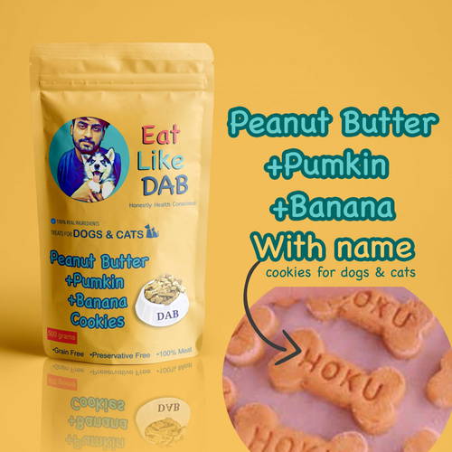 Personalized Home Made Peanut Butter & Cheese Dog Cookies/Treat With Your Dog Name On It