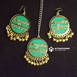 Customized Set Of Jhumka & Mangtika Jewellery