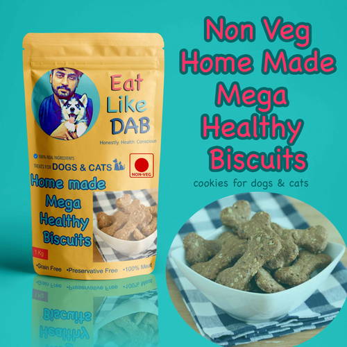 Non Veg Home Made Mega Healthy Dog/Cats Biscuits Cookies Treat