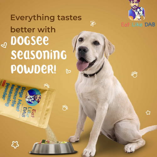 Seasoning Powder! For Dog Food | Make your dog's food tastier with EatlikeDab Seasoning Powder! 200 Grams | Veg & Non Veg Both Available!