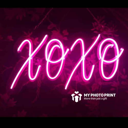 NEON XOXO LED NEON SIGN DECORATIVE LIGHTS WALL DECOR