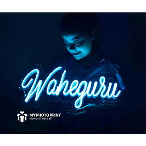 Neon Waheguru ji Neon Sign Decorative Lights Wall Decor