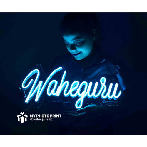 Neon Waheguru ji Neon Sign Decorative Lights Wall Decor