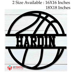 Customized Basketball Name Wooden Wall Decoration