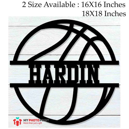 Customized Basketball Name Wooden Wall Decoration