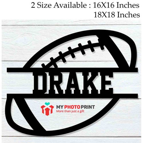 Customized Football Name Wooden Wall Decoration