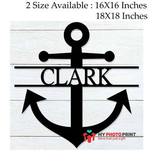 Customized Anchor Name Wooden Wall Decoration