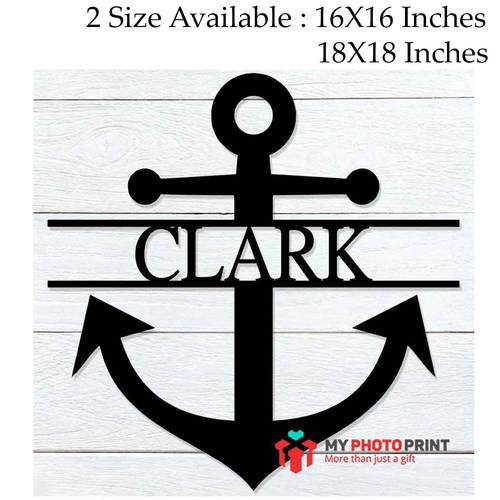 Customized Anchor Name Wooden Wall Decoration