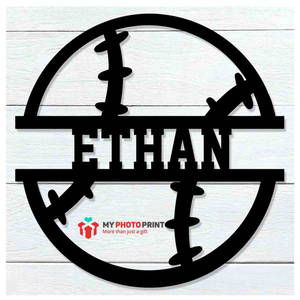 Customized Baseball Name Wooden Wall Decoration