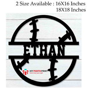 Customized Baseball Name Wooden Wall Decoration