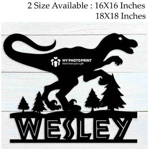 Customized Dinosaur Name Wooden Wall Decoration