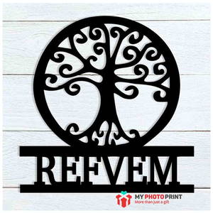 Customized Tree of Life Name Wooden Wall Decoration