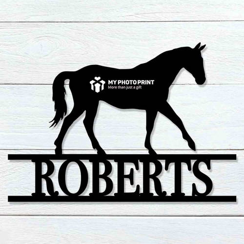 Customized Horse Name Wooden Wall Decoration