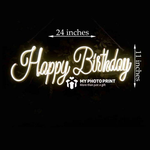 Neon Happy Birthday Led Neon Sign Decorative Lights Wall Decor 2.0