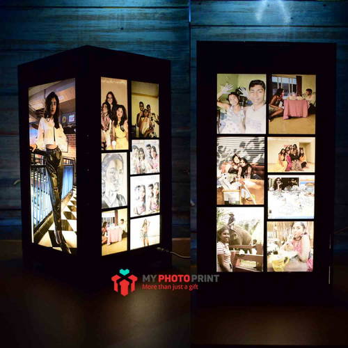 Customized Multi Photos Big Shadow Box Electric Night Lamp #215