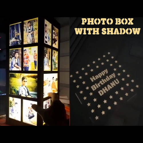 Customized Multi Photos Big Shadow Box Electric Night Lamp #215