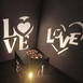 Customized Love Wooden Shadow Box Night with Electric Night Lamp