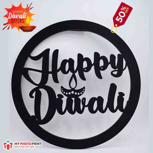 Happy Diwali Wooden Frame Wall Hanging