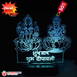 Lakshmi ji & Ganesh ji Acrylic 3D illusion LED Lamp with Color Changing Led and Remote#1322