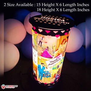 (Anniversary) Rotating Lamp Customized / You Can Send Photos Via WhatsApp Also After Order Or Query On WhatsApp