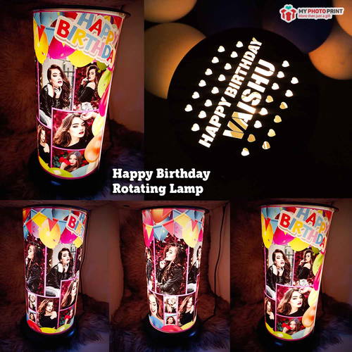 (Birthday) Rotating Lamp Customized 