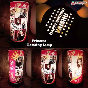 (Princess) Rotating Lamp Customized / You Can Send Photos Via WhatsApp Also After Order Or Query On WhatsApp