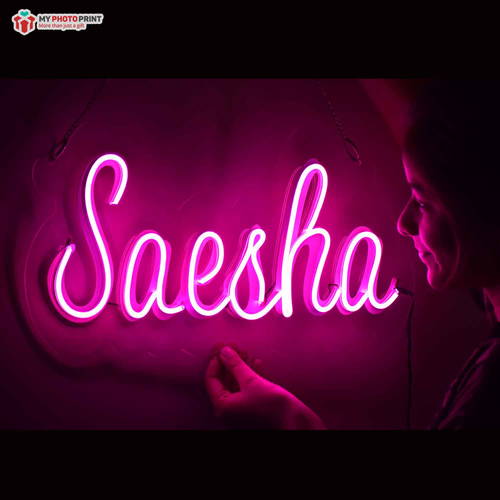 Custom Name Led Neon Sign Decorative Lights Wall Decor | Size Approx 12 Inches X 18 Inches According to Name 