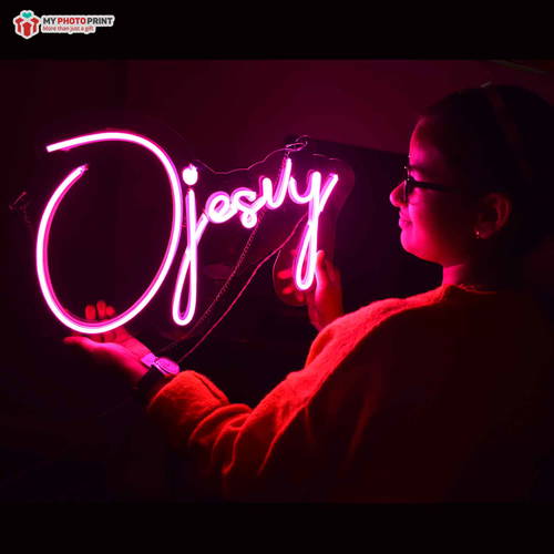 Custom Name Led Neon Sign Decorative Lights Wall Decor | Size Approx 12 Inches X 18 Inches According to Name 