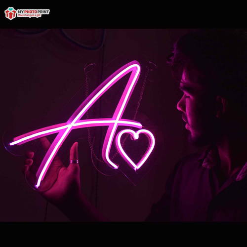 Customized Neon Alphabetic Heart Led Neon Sign Decorative Lights Wall Decor