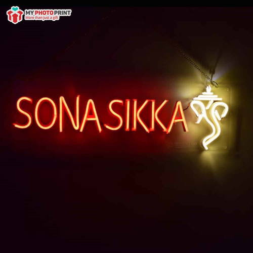 Custom Name With Ganesh Ji Led Neon Sign Decorative Lights Wall Decor