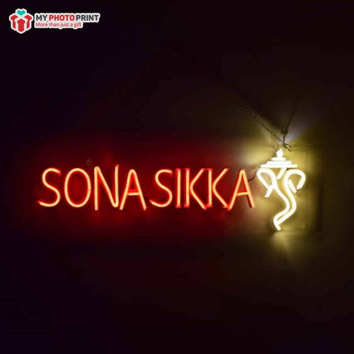 Custom Name With Ganesh Ji Led Neon Sign Decorative Lights Wall Decor