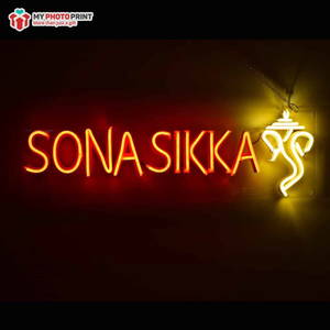 Custom Name With Ganesh Ji Led Neon Sign Decorative Lights Wall Decor