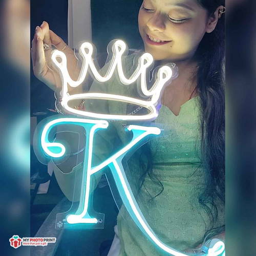 Custom Alphabetic Crown Led Neon Sign Decorative Lights Wall Decor 