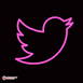 Neon Twitter Logo Led Neon Sign Decorative Lights Wall Decor