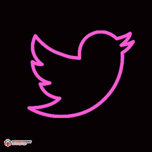 Neon Twitter Logo Led Neon Sign Decorative Lights Wall Decor