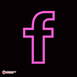 Neon Facebook Logo Led Neon Sign Decorative Lights Wall Decor