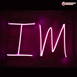 Neon I M Led Neon Sign Decorative Lights Wall Decor