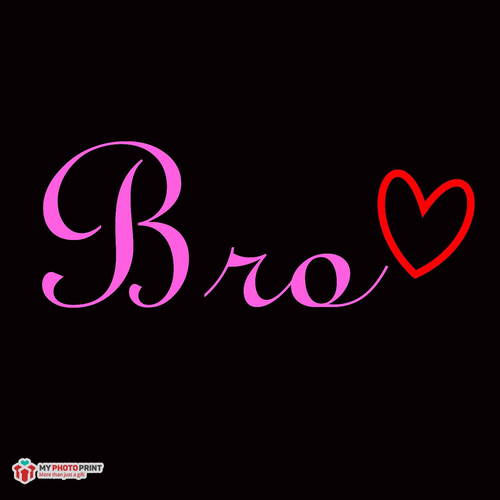 Neon Bro With Heart Led Neon Sign Decorative Lights Wall Decor