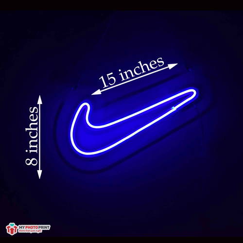 Neon Nike Led Neon Sign Decorative Lights Wall Decor| Size Approx 15 inch X 8 inch