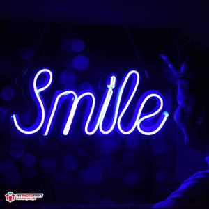 Neon Smile Led Neon Sign Decorative Lights Wall Decor