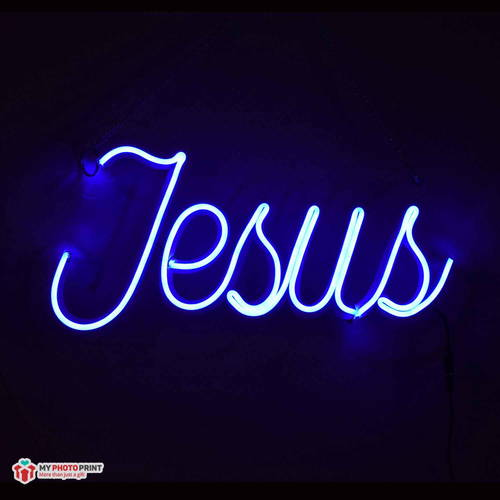 NEON JESUS LED NEON SIGN DECORATIVE LIGHTS WALL DECOR